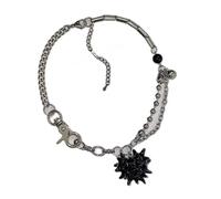 YPREWY Ciondolo unico a forma di cuore con pietra scintillante, accessorio alla moda per donne moderne per uso quotidiano gioielli giovani alla moda