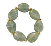 YPREWY Elegante elastico acrilico con disegni ovali irregolari unici per le donne accessori moda acrilico ovale irregolare, Misura unica, come descritto