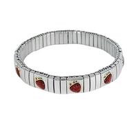 YPREWY Fragola Ciliegie Modello Elastico Artigianato Italiano Gioielli In Acciaio Inox Per Le Donne Regali di Modo Dare Frutta, Misura unica, come descritto