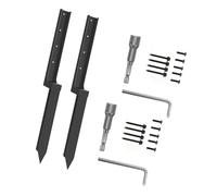 YPREWY Kit di riparazione per pali di recinzione spessi resistenti pali in acciaio picchi di ancoraggio per la riparazione di pali in legno di rottura recinzione in legno