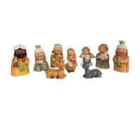 YPREWY Natività Figurine Sacra Famiglia Figura Con Asino Figura Ornamento Da Tavolo Decori Religiosi Scene Sculture