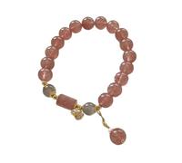 YPREWY Perline di cristallo elastico colorato perline braccialetto accessorio spirituale per benessere ed energia positiva elegante preghiera di cristallo, Misura unica, come descritto