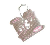 YPREWY Portachiavi creativo a forma di stella con note musicali, struttura acrilica, adatto per gli amanti della musica e gli appassionati di cartoni animati, regalo multifunzionale per carte di