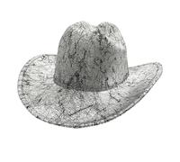 YPREWY PU Cappello Western Halloween Accessori Costume Cappello Retro Texture Cowgirls Carnevale Partito Per Evento Formale Viaggio Western Per Donne Uomini