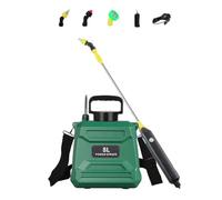 YPREWY Ricaricabile 8L Giardino Spruzzatore Estensibile Asta 4 Modello Ergonomico Spalla Per Esterno Giardino Noi Estensibile Spruzzatore