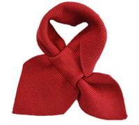 YPREWY Sciarpa invernale da donna lavorata a maglia per collo a croce spessa calda tinta unita uncinetto scappatoia fazzoletto da collo dolce fiocco collo guerra sciarpe invernali per le donne, Rosso