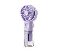 YPREWY Ventilatore nebulizzatore con nebulizzazione Piccolo ventilatore portatile Ventilatore ricaricabile Ventilatore portatile ad acqua Ventilatore a mano Raffreddamento a 4 velocità