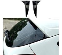 YPSQQHD 2 pezzi compatibili per Ford Focus Hatchback 2015-2018, kit corpo spoiler ala spoiler laterale lunotto posteriore accessori tuning ABS nero