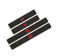YPXHCZYJ Protezione Battitacco Auto per MG MG 3 MG3 2024 2023 EV HEV Hybride Antiusura Soglia AntiGraffio Benvenuto Pedaliera Styling Accessori, Battitacco Pedal Stickers,Red Style