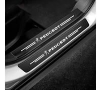 YPXHCZYJ Protezione Battitacco Auto per Peugeot 208 II I 2019-2024 Antiusura Soglia AntiGraffio Benvenuto Pedaliera Styling Accessori, Battitacco Pedal Stickers