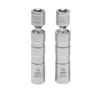 YPYMOD 2 Pezzi Chiave Candela 16mm/14mm, Chiave per Candele Auto, Universale Magnetico Flessibile Chiave Candela per la Riparazione Dell'auto per Rimuovere le Candele Dell'auto