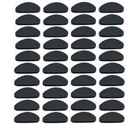 YPYMOD 20 Paia Naselli per Occhiali,Antiscivolo Silicone, Forma di D Naselli Autoadesivi Antiscivolo, Sottili Naselli per Occhiali, Occhiali da Sole(Nero)