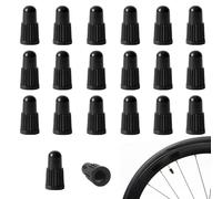 YPYMOD 20 Pezzi Tappo della Valvola della Bicicletta, Tappo Antipolvere per Bicicletta Francese, per Mountain Bici, Corsa su Strada ECC(Nero)