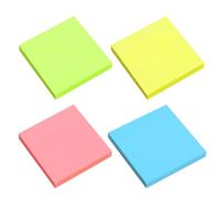 YPYMOD 400 Foglietti Adesivi 76 x 76 mm, 4 Libri Foglietti Adesivi Colorati, Per Contrassegnare le Pagine Per Ufficio, Scuola, Casa(Blu Verde Rosa Giallo)