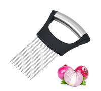 YPYMOD Forchetta per Cipolle, Affetta Cipolle, Coltello per Cipolle, Utensili da Cucina in Acciaio Inox, Adatto per Tagliare Carne, Verdura, Frutta, Ecc