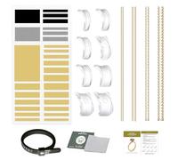 YPYMOD Regolatore della Misura Dell'anello Invisibile per Qualsiasi Anello Riduttore Dimensione Anello di Protezione Distanziatore per Rendere Gli Anelli più Piccoli(Oro)