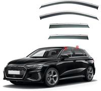 YPZJXQXQ Deflettori d'Aria Antiturbo per Audi A3 Hatchback MK4-8V 2021,Anteriore E Posteriore Antivento, Antipioggia, Fume' Oscurati