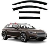 YPZJXQXQ Deflettori d'Aria Antiturbo per Audi A4 Wagon MK5-B9 2016-2021 2022 2023 2024,Anteriore E Posteriore Antivento, Antipioggia, Fume' Oscurati