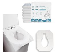 YQBFTC 100 Pz Copriwater Usa e Getta Igienici,Copri WC USA e Getta,Copriwater USA e Getta biodegradabili,Copertura Igienica Monouso Ecologico Antibatterico Copriwater Universale per Adulti e Bambini