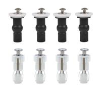 YQBFTC Fissaggi WC Sedile,8 Pezzi Cerniere Copriwater Fori Ciechi Espansione Gomma Viti Noce Rondella per Fissare Tavoletta WC,Accessori per Sedile WC,Sedile WC Set di Fissaggio Gommini Tavoletta WC