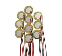 YQBOOM 10 trasduttori piezoelettrici per microfono, 35 mm, sensore sonoro con fili da 9,94 cm, per strumenti acustici, pickup acustico, chitarra CBG