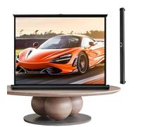 YQCXG Schermo per proiettore da Pavimento, Retrattile, Portatile, per videoproiezione, 30, 40, 50, per Cinema in Giardino, Supporta 4K Full HD (4:3, 50")