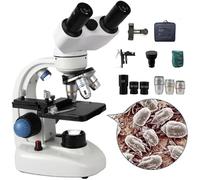 YQDDM Microscopio binoculare 40x-15000x, microscopio composto monoculare e binoculare a LED, microscopio composto con oculare grandangolare (binoculare)