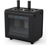 YQDDM Mini refrigeratore elettrico per vino, mini refrigeratore elettrico per vino e bevande, refrigeratore per bottiglie di vino da banco con controllo termostato intelligente e pulsante touch LED