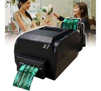 YQDDO Macchina for la stampa di nastri di raso, stampante digitale a nastro, stampante for etichette, macchina for la stampa a caldo for avvolgimento, supporta oltre 50 lingue(Four rows)