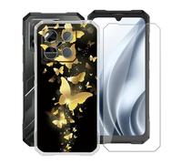 YQINHHME Cover per Doogee Blade GT PRO (6.72 ") Pellicola in Vetro Temperato, Ultra Sottile Trasparente Antiurto Morbido Silicone TPU Bumper Case Custodia per Doogee Blade GT PRO - WMA30