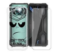 YQINHHME Cover per Doogee S200X VIP (6.72 ") Pellicola in Vetro Temperato, Ultra Sottile Trasparente Antiurto Morbido Silicone TPU Bumper Case Custodia per Doogee S200X VIP - DUO5