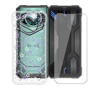 YQINHHME Cover per Doogee S200X VIP (6.72 ") Pellicola in Vetro Temperato, Ultra Sottile Trasparente Antiurto Morbido Silicone TPU Bumper Case Custodia per Doogee S200X VIP - XT35