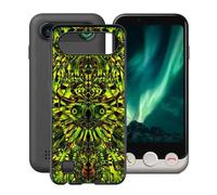 YQINHHME Cover per Doro Aurora A10 (4.50"), Custodia per Telefono Ultrasottile Antiurto e AntiGraffio, Morbido Silicone TPU Nero Protettiva Case per Doro Aurora A10 - Folletto Verde