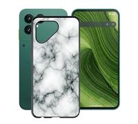 YQINHHME Cover per Fairphone Gen 6 (6.31"), Custodia per Telefono Ultrasottile Antiurto e AntiGraffio, Morbido Silicone TPU Nero Protettiva Case per Fairphone Gen 6 - Marmo