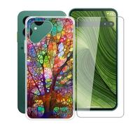 YQINHHME Cover per Fairphone Gen 6 (6.31 ") Pellicola in Vetro Temperato, Ultra Sottile Trasparente Antiurto Morbido Silicone TPU Bumper Case Custodia per Fairphone Gen 6 - WMB74