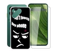 YQINHHME Cover per Fairphone Gen 6 (6.31 ") Pellicola in Vetro Temperato, Ultra Sottile Trasparente Antiurto Morbido Silicone TPU Bumper Case Custodia per Fairphone Gen 6 - Non Toccare