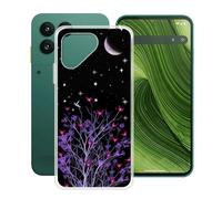 YQINHHME Cover per Fairphone Gen 6 (6.31 "), Ultra Sottile Antiurto X Anti-Graffio Clear Case, Morbido Silicone TPU Bumper Protettiva Custodia per Fairphone Gen 6 - Notte tranquilla
