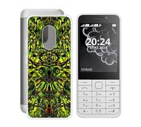 YQINHHME Cover per Nokia 230 2024 (2.8 "), Ultra Sottile Antiurto X Anti-Graffio Clear Case, Morbido Silicone TPU Bumper Protettiva Custodia per Nokia 230 2024 - Folletto verde