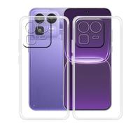 YQINHHME Cover per Realme Neo8 (6.78 "), 2 Pezzi Ultra Sottile Anti-Graffio TPU Protettiva Case Morbido Silicone Bumper Custodia per Realme Neo8 - Clear + Trasparente