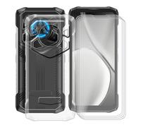 YQINHHME Custodia per Doogee Blade20 Play (6.60 ") + 4 X Pellicola in Vetro Tempera, Antiurto AntiGraffio Protettiva Case Trasparente Morbido TPU Bumper Cover per Doogee Blade20 Play - Clear