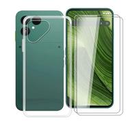 YQINHHME Custodia per Fairphone Gen 6 (6.31 ") + 2 X Pellicola in Vetro Tempera, Antiurto AntiGraffio Protettiva Case Trasparente Morbido TPU Bumper Cover per Fairphone Gen 6 - Trasparente