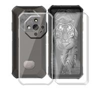 YQINHHME Custodia per Ulefone Armor X16 PRO (6.56 ") + 3 X Pellicola in Vetro Tempera, Antiurto AntiGraffio Protettiva Case Trasparente Morbido TPU Bumper Cover per Ulefone Armor X16 PRO - Clear