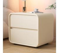 YQMHEZ Comodino, Comodini A 2 Cassetti, Comodino In Pelle, Tavolino Comodinos, Comodinos Stretto per Bagno, Sala da Pranzo, Camera da Letto(White,35cm)