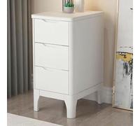 YQMHEZ Comodino In Legno, Comodino, Mobiletto con 3 Cassetti, Comodinos, Comodinos Stretto for Camera da Letto/soggiorno(White,20cm)