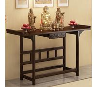 YQMHEZ Tavolo Dell'altare del Santuario, Mobile Dell'altare, Tavolo for Le Offerte delle Statue, Tavolo da Meditazione con Contenitore, Altari Buddisti in bambù(80cm/31.5in)