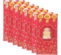 YQNISCU 10 buste rosse for l'anno del coniglio Il dio della ricchezza Pacchetti rossi for il festival in stile tradizionale for il festival di primaveraNO.2792