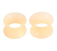 YQNONEZ 1 paio di dilatatori in silicone color ciano nottilucente, ipoallergenici, flessibili, dilatatori morbidi, piercing per il corpo, gioielli unisex Tuneles De Oreja Para Hombre, 3 mm (8 G), 12