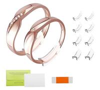 YQNONEZ 8 stück Kunststoff Klar Ring Size Adjuster Ringverkleinerer Unsichtbar Verkleinerung Ringgrößenversteller Ringe Enger Kleiner Ringstopper Machen Verkleinerer für Alle Lose Ringe Frauen Männer