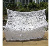 YQOLG87 Rete Mimetica da Campeggio,Copertura Reticolato Mimetico Bianca,Militare Mimetico Net,Rete Ombreggiante Asciugatura Rapida,per Decorazioni per Feste Picnic all'aperto,2x8m(7 * 26ft)-A