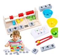 Yqooup per Bambini,Giocattolo Educativo per Apprendimento Precoce - Giocattolo Matematico con Perle per Abbinamento Colori - per Bambini in età Prescolare Oltre 3 Anni per Casa Aula e Viaggio in